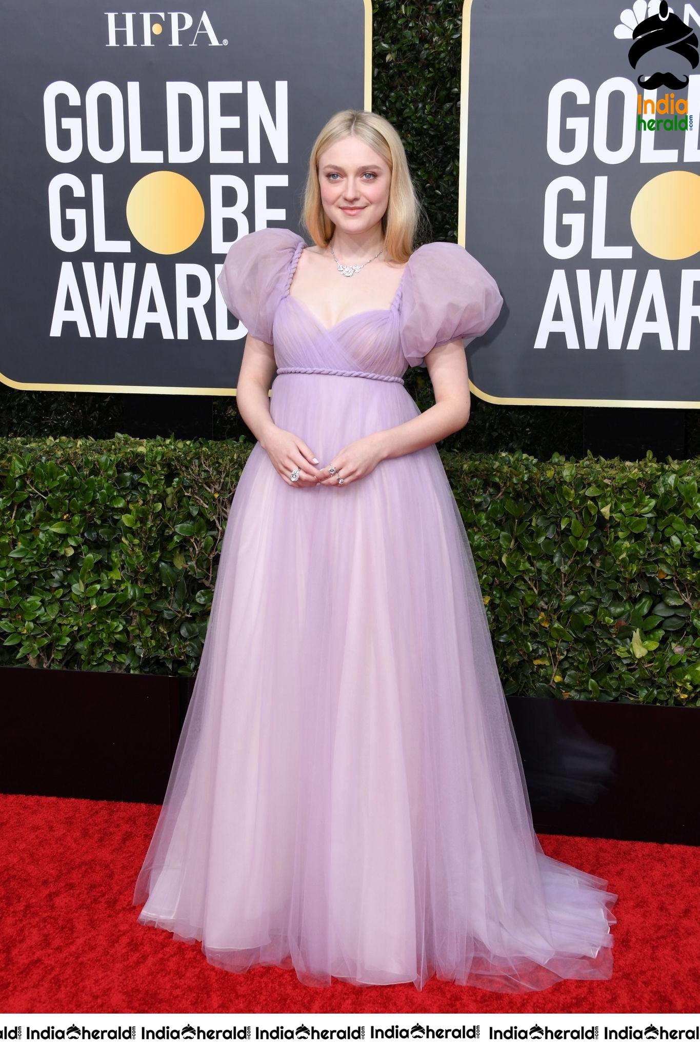 Dakota Fanning at 77th Annual Golden Globe Awards in Beverly Hills