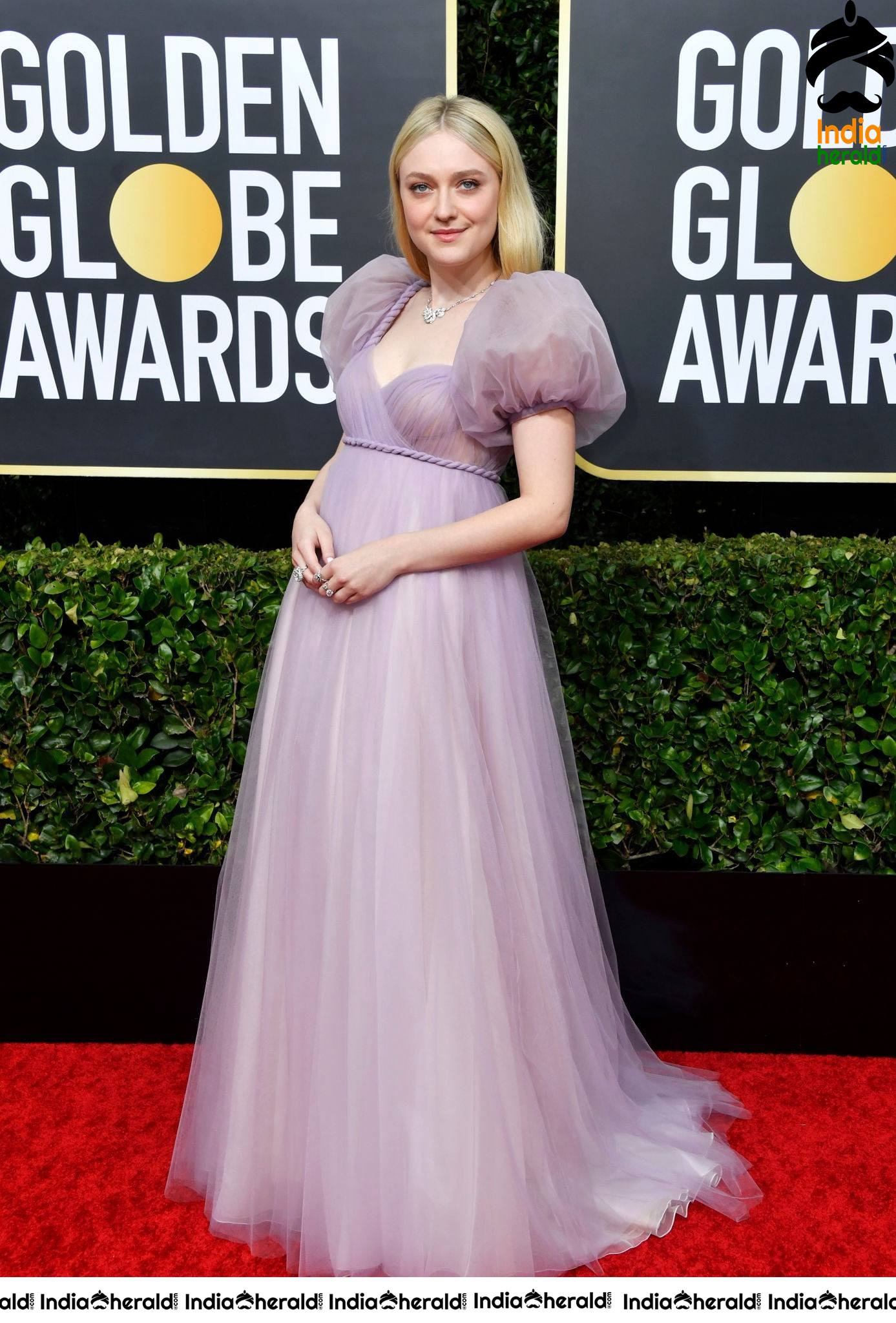 Dakota Fanning at 77th Annual Golden Globe Awards in Beverly Hills