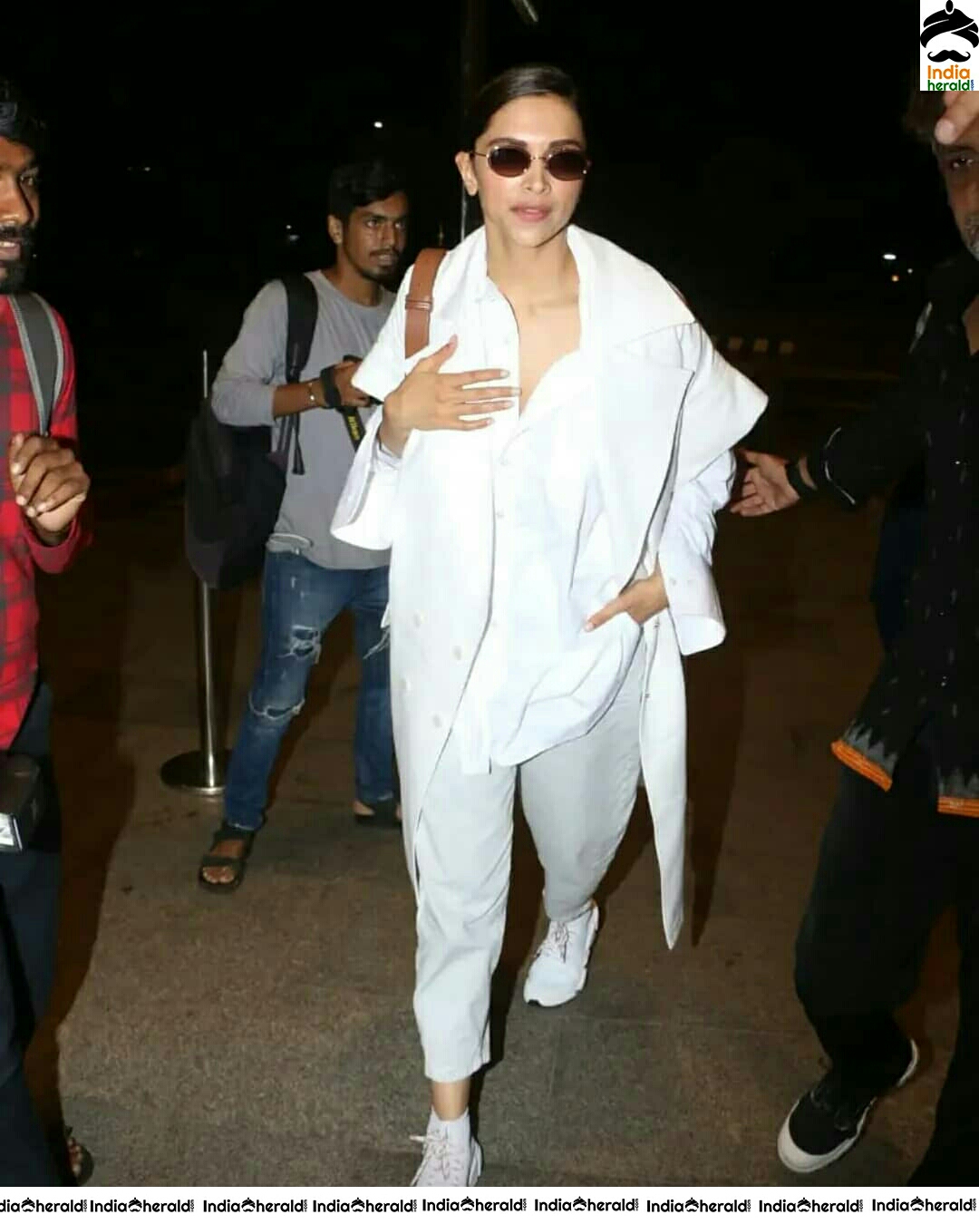 Deepika Looking Dazzling In Her White Attire