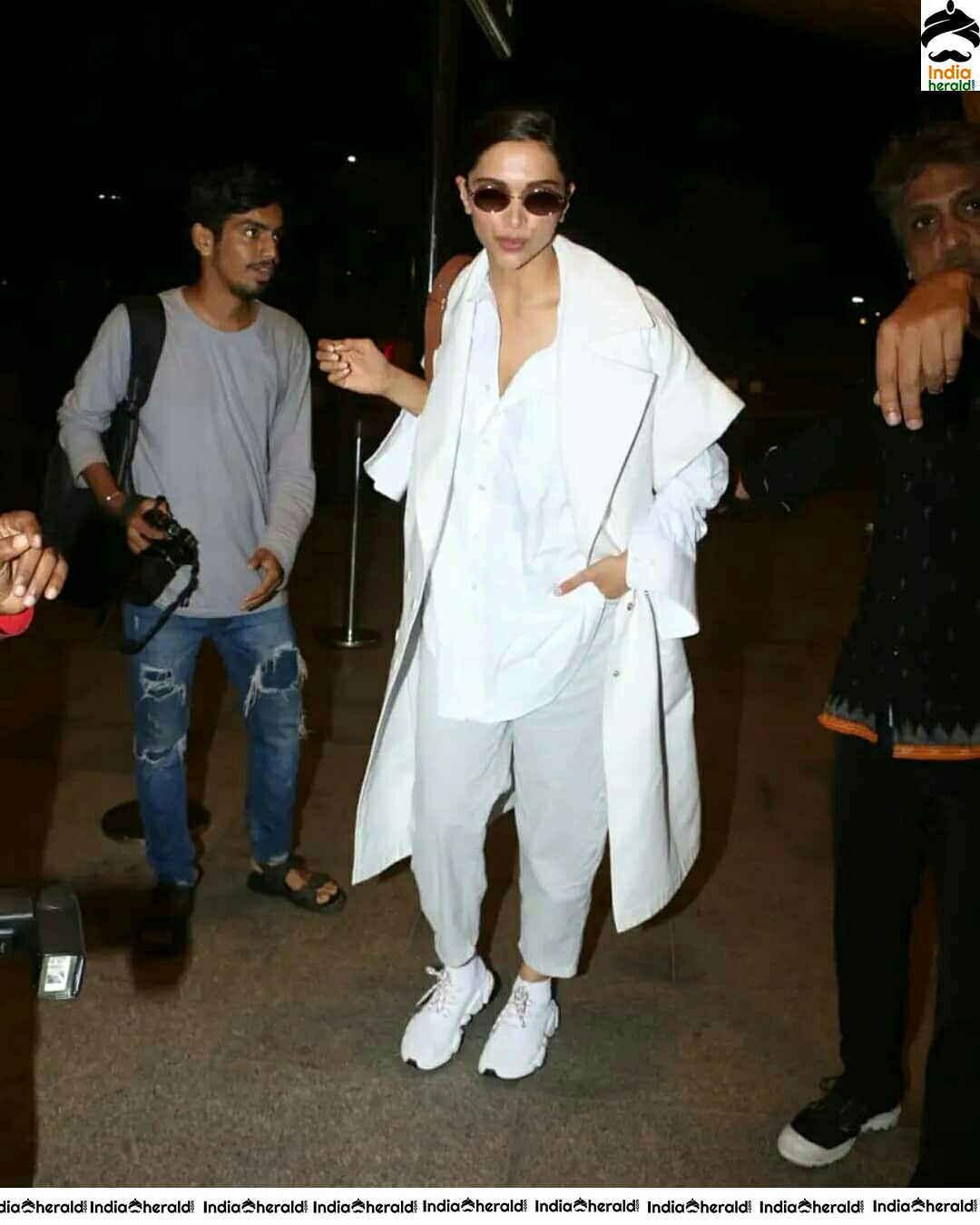 Deepika Looking Dazzling In Her White Attire