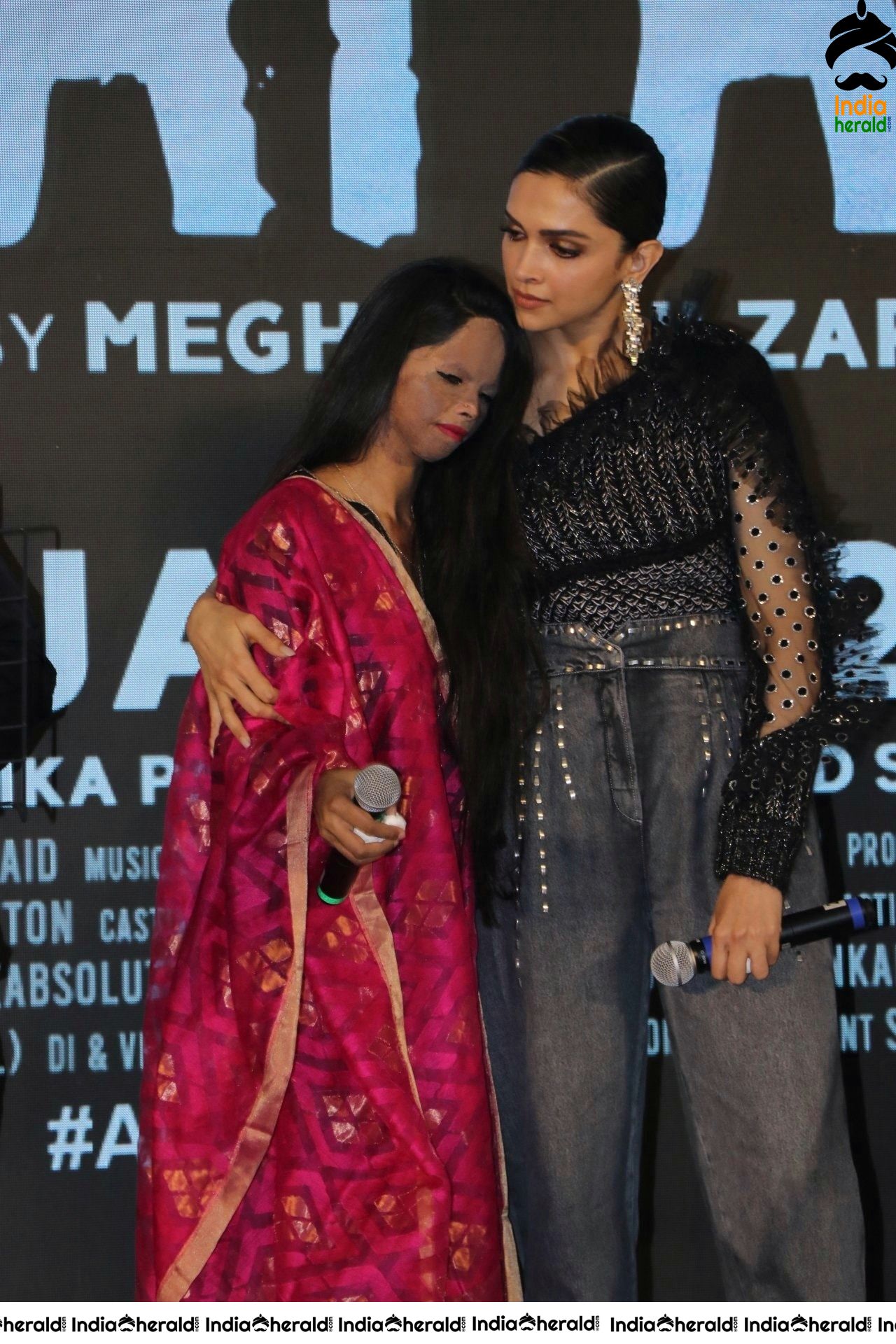 Deepika Padukone and Laxmi Agarwal at Chhapaak Title Track Launch Set 1