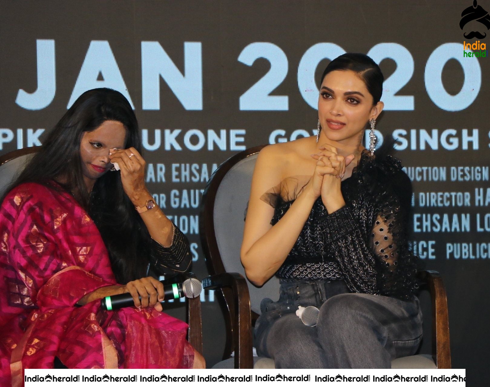 Deepika Padukone and Laxmi Agarwal at Chhapaak Title Track Launch Set 2