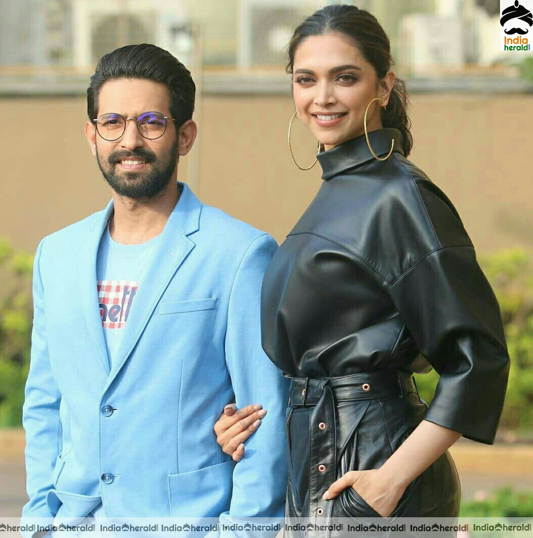 Deepika padukone and Vikrant Massey Spotted Promoting the film Chhapaak