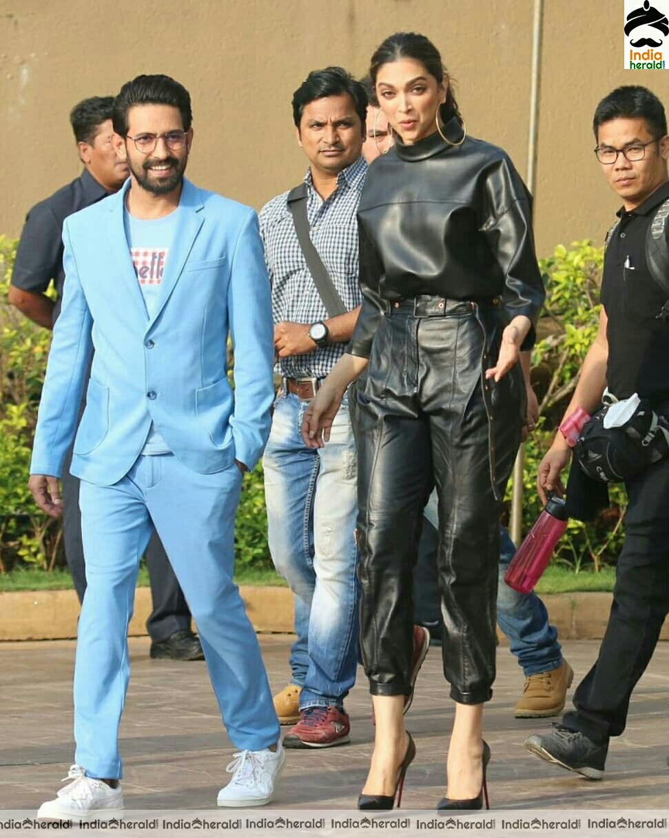 Deepika padukone and Vikrant Massey Spotted Promoting the film Chhapaak