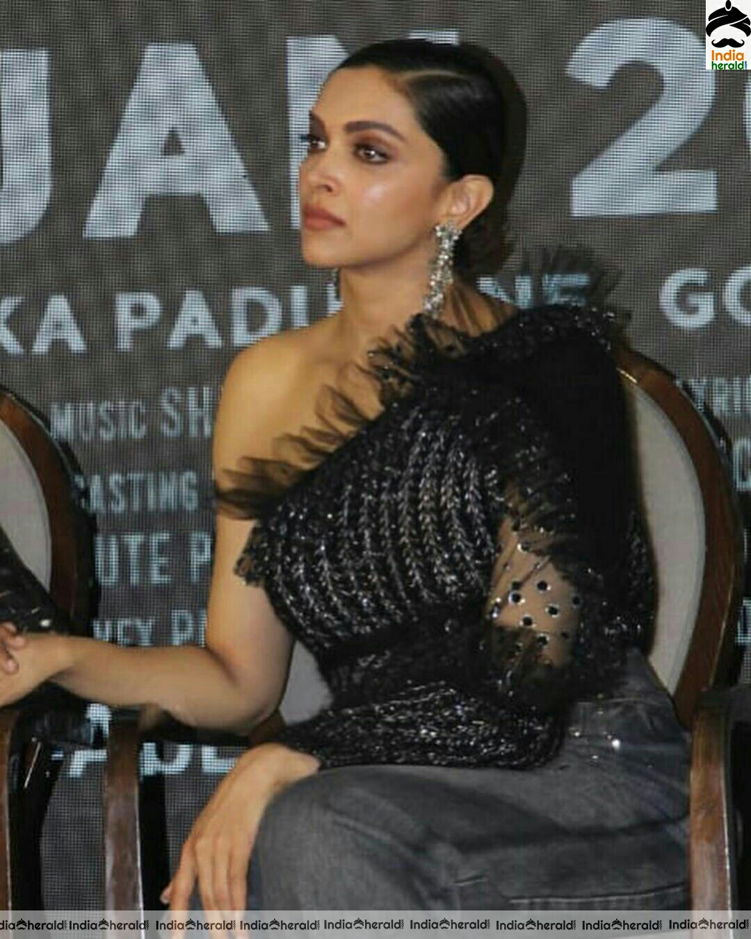 Deepika padukone At Gulzar Chhapaak Movie Title Track Launch