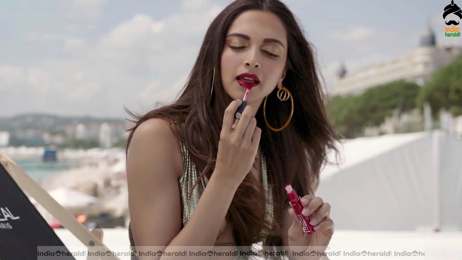 Deepika Padukone Hot Cleavage exposing shoot for LOreal Paris