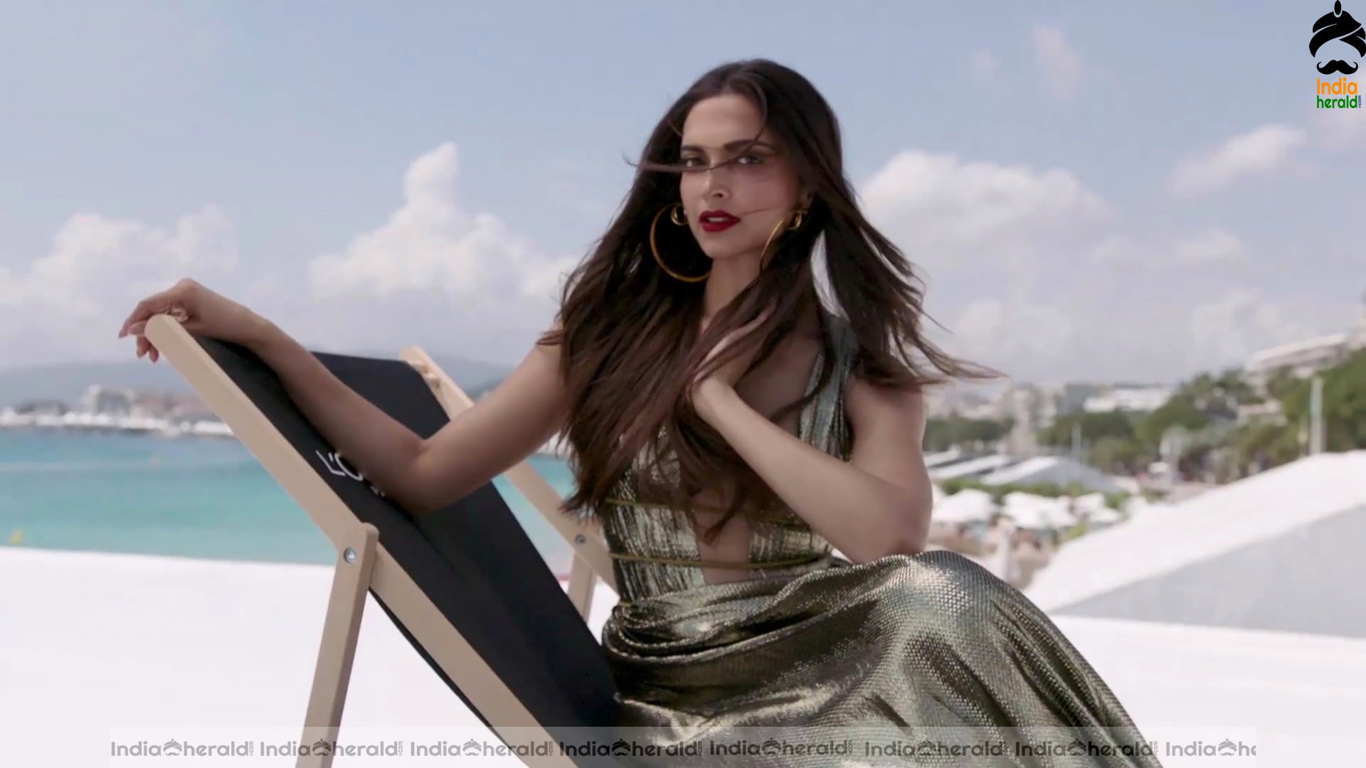 Deepika Padukone Hot Cleavage exposing shoot for LOreal Paris