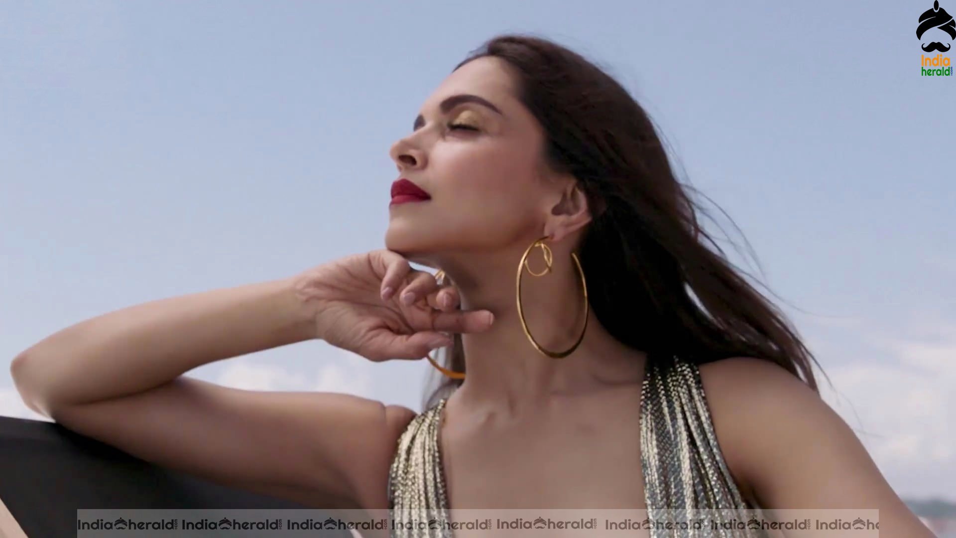 Deepika Padukone Hot Cleavage exposing shoot for LOreal Paris