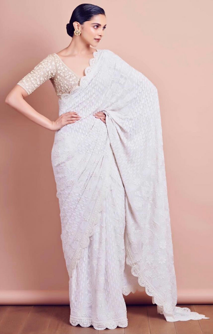 Deepika Padukone Hot Compilation Photos In A White Attire