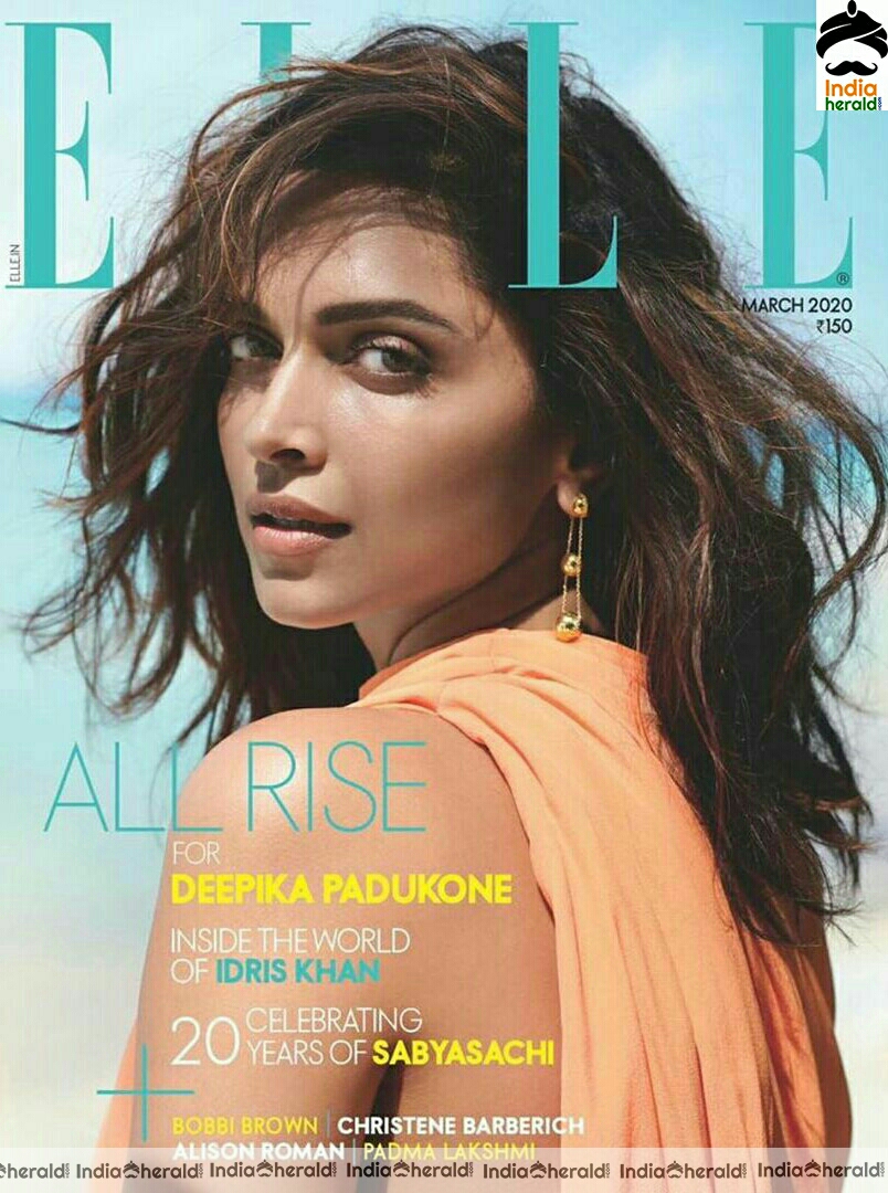 Deepika Padukone Latest ELLE Magazine Photoshoot Stills