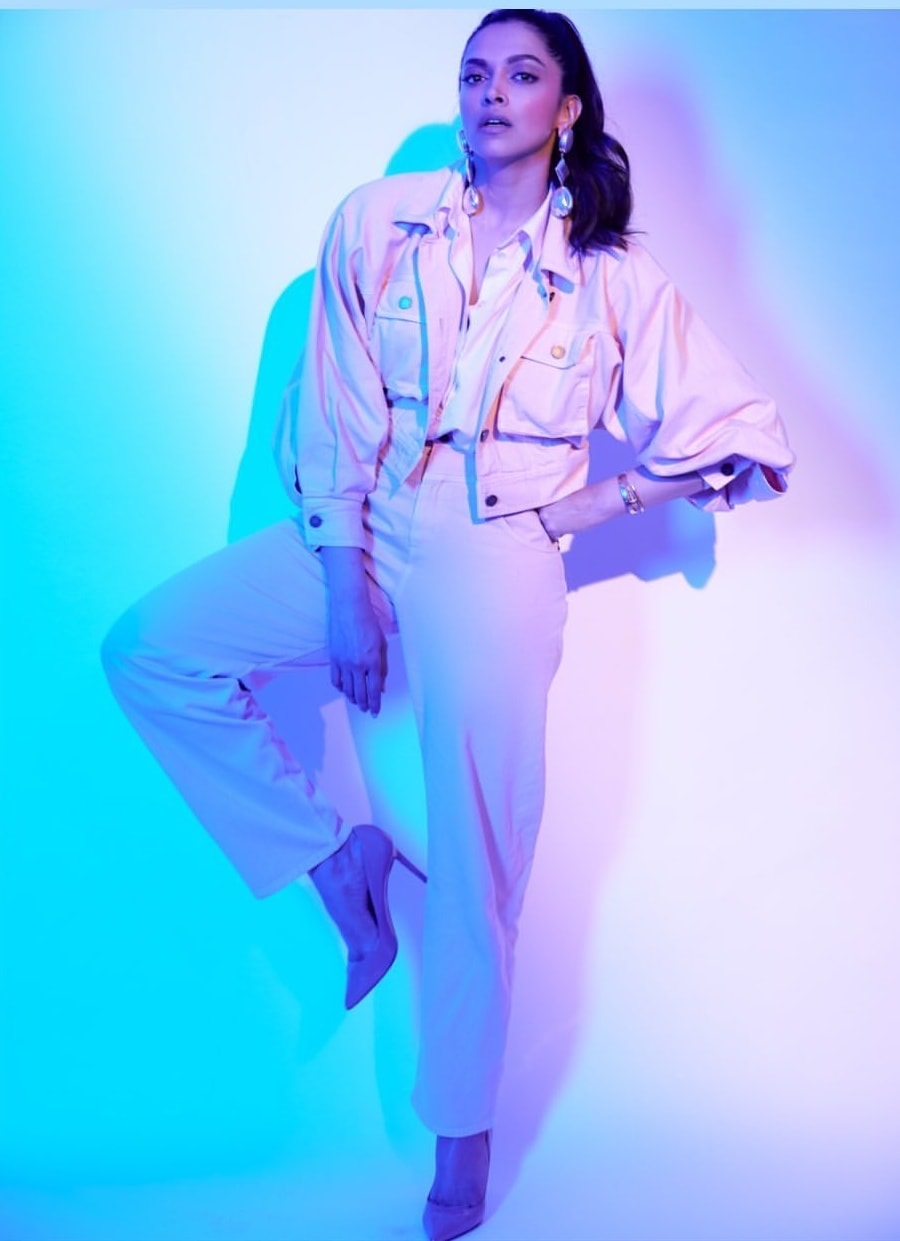 Deepika Padukone Neon Light Photoshoot