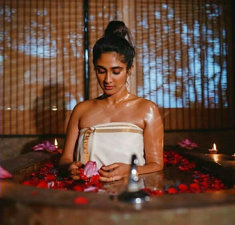 Deeptisati Relaxing At Spa In Kerala style