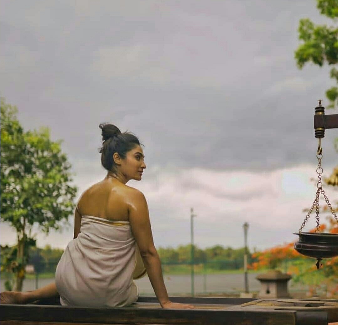 Deeptisati Relaxing At Spa In Kerala style