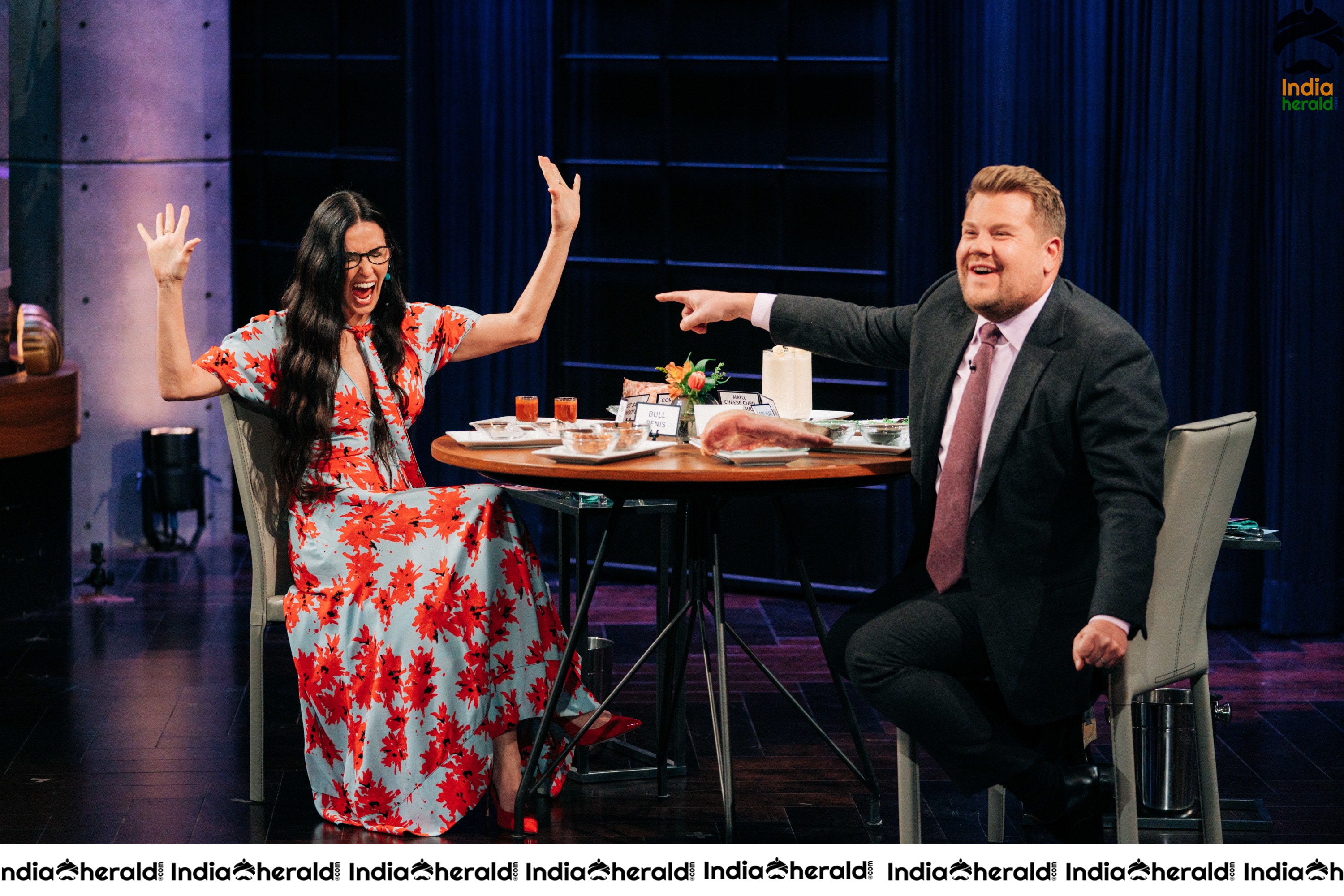 Demi Moore at The Late Late Show with James Corden