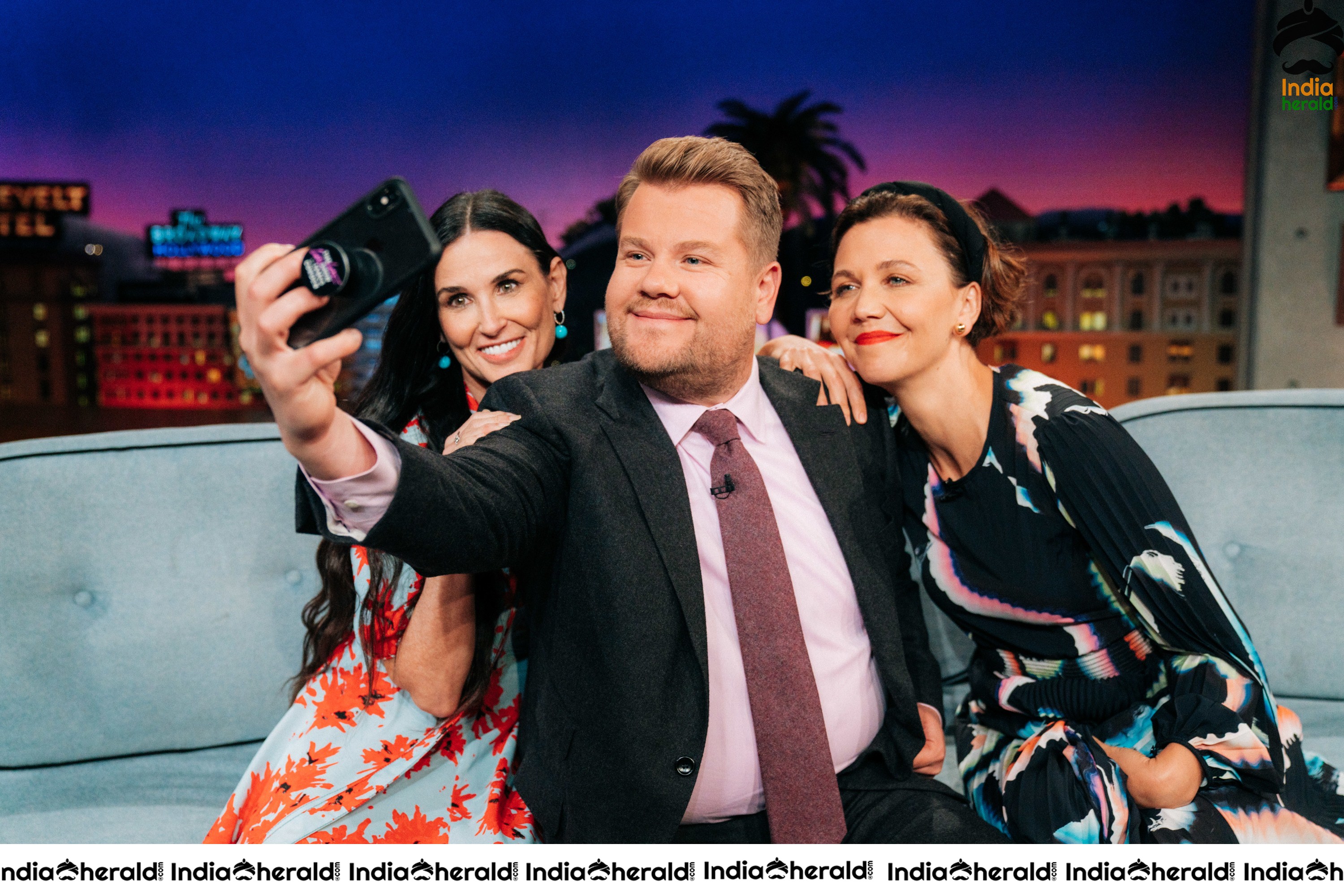 Demi Moore at The Late Late Show with James Corden