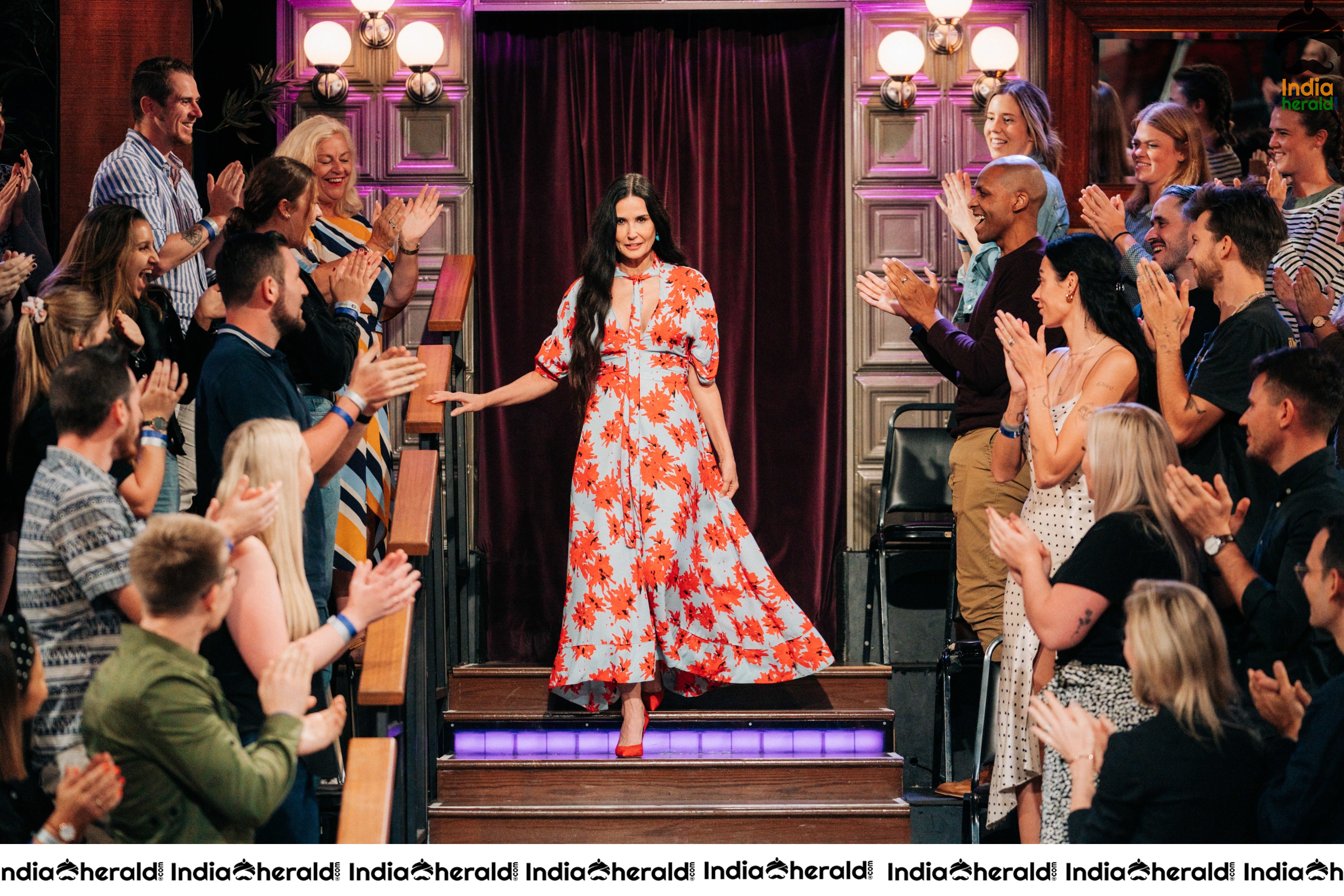 Demi Moore at The Late Late Show with James Corden