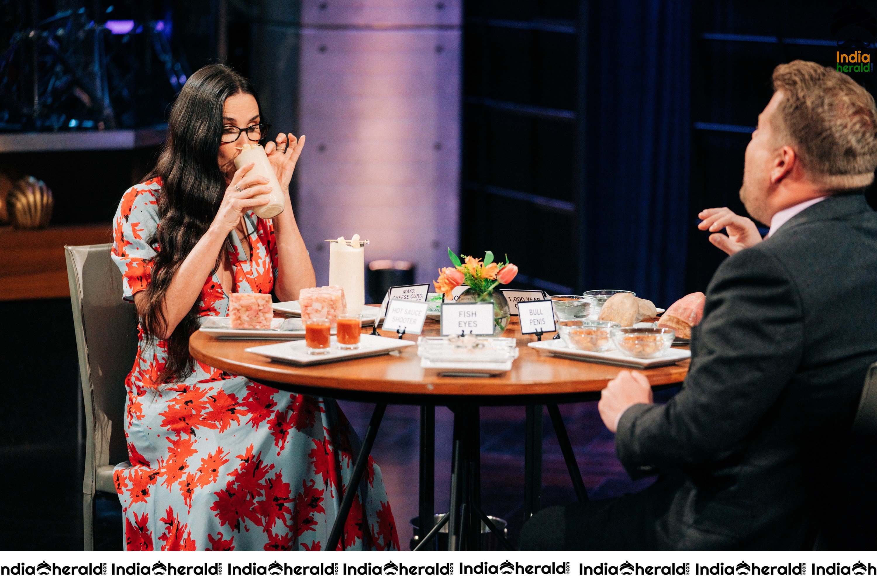 Demi Moore at The Late Late Show with James Corden