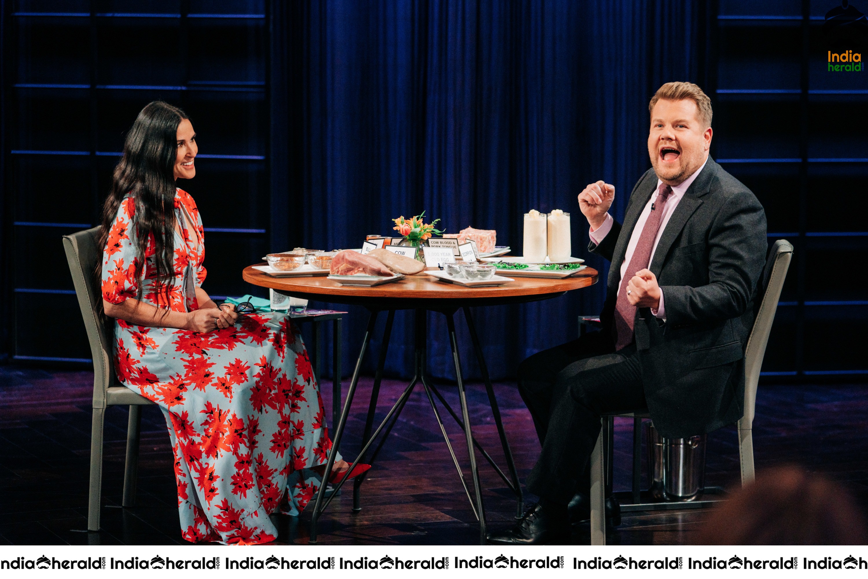 Demi Moore at The Late Late Show with James Corden