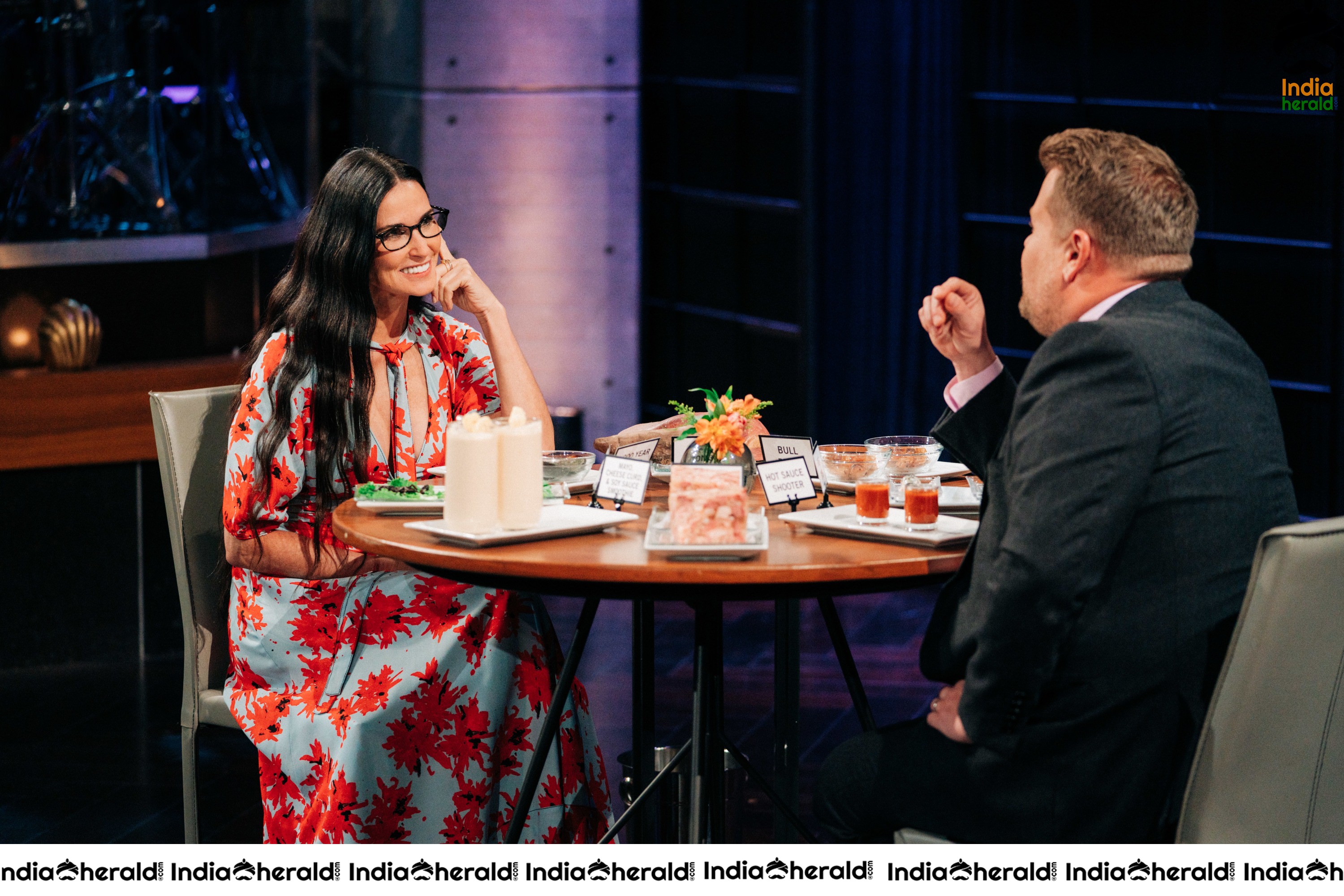 Demi Moore at The Late Late Show with James Corden