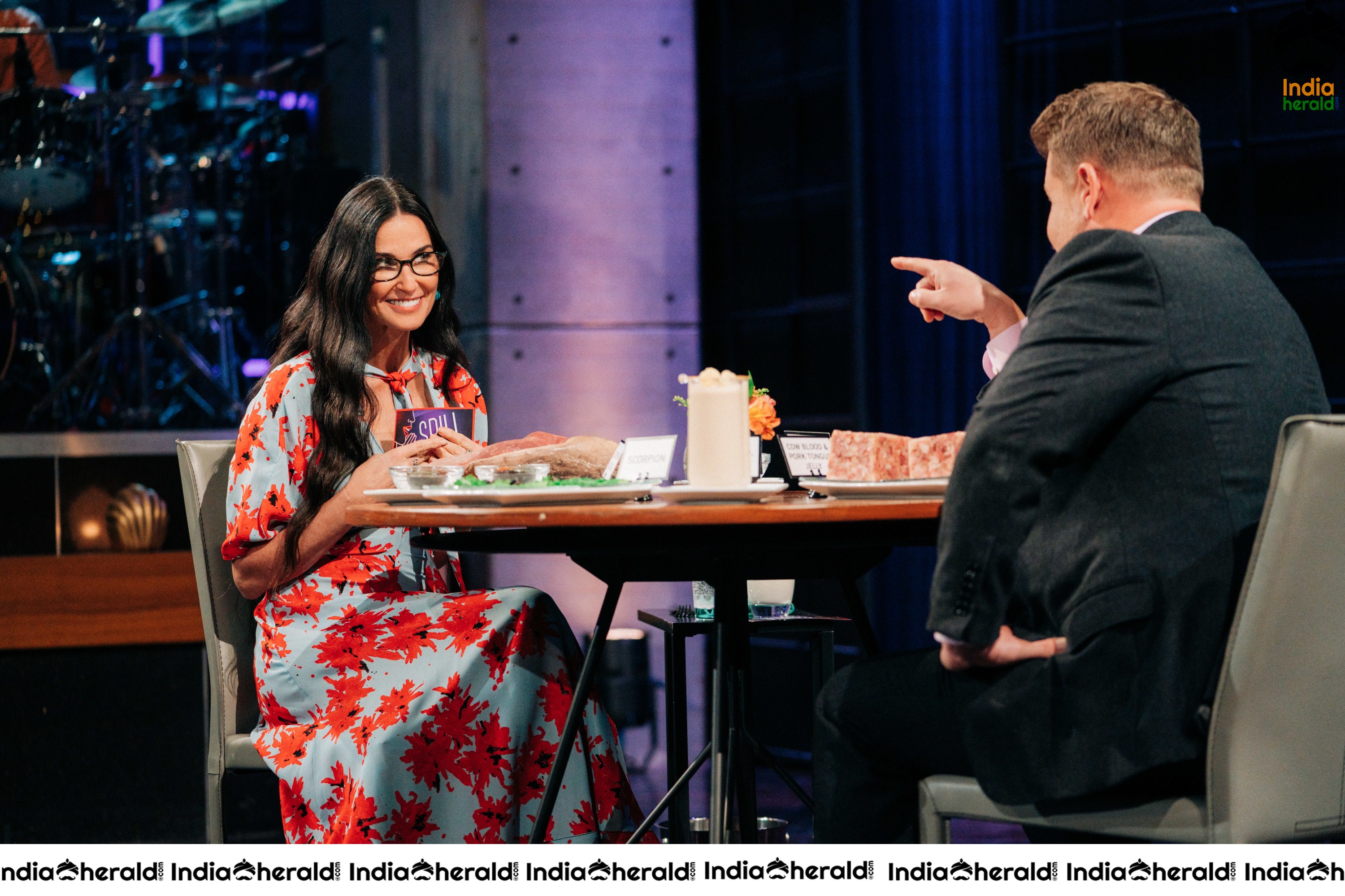 Demi Moore at The Late Late Show with James Corden