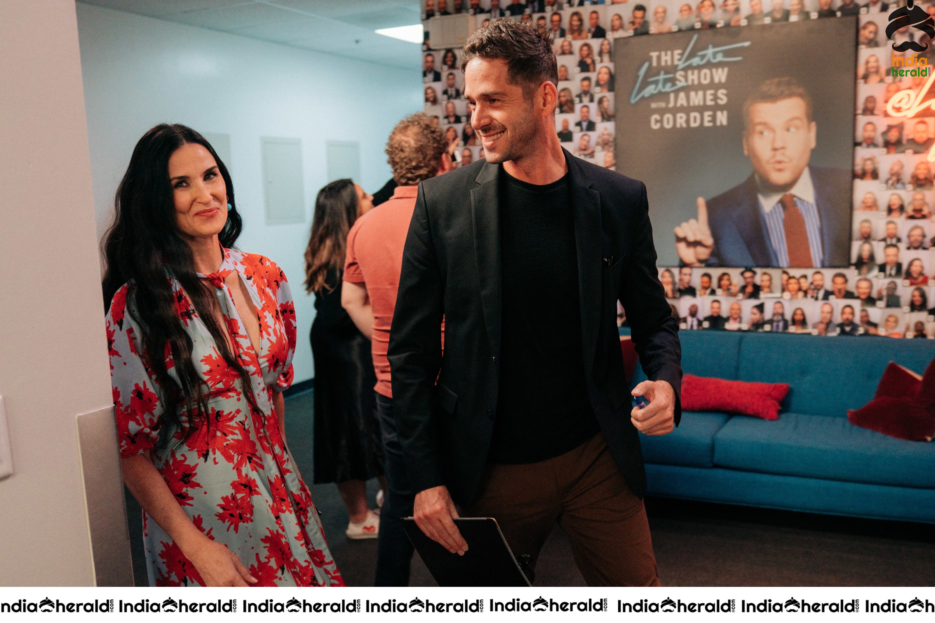 Demi Moore at The Late Late Show with James Corden