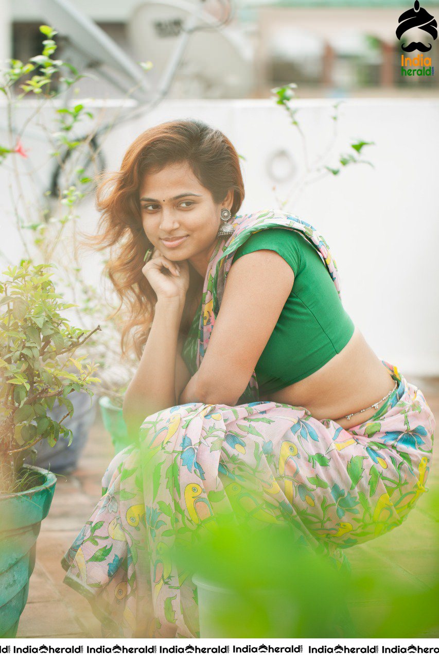 Desi Beauty Ramya Pandian Sizzling Hot Hip Curves in Saree