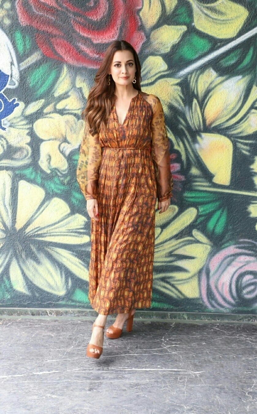 Dia Mirza At The Promotion Of Her Upcoming Web Series Kaafir Promotion