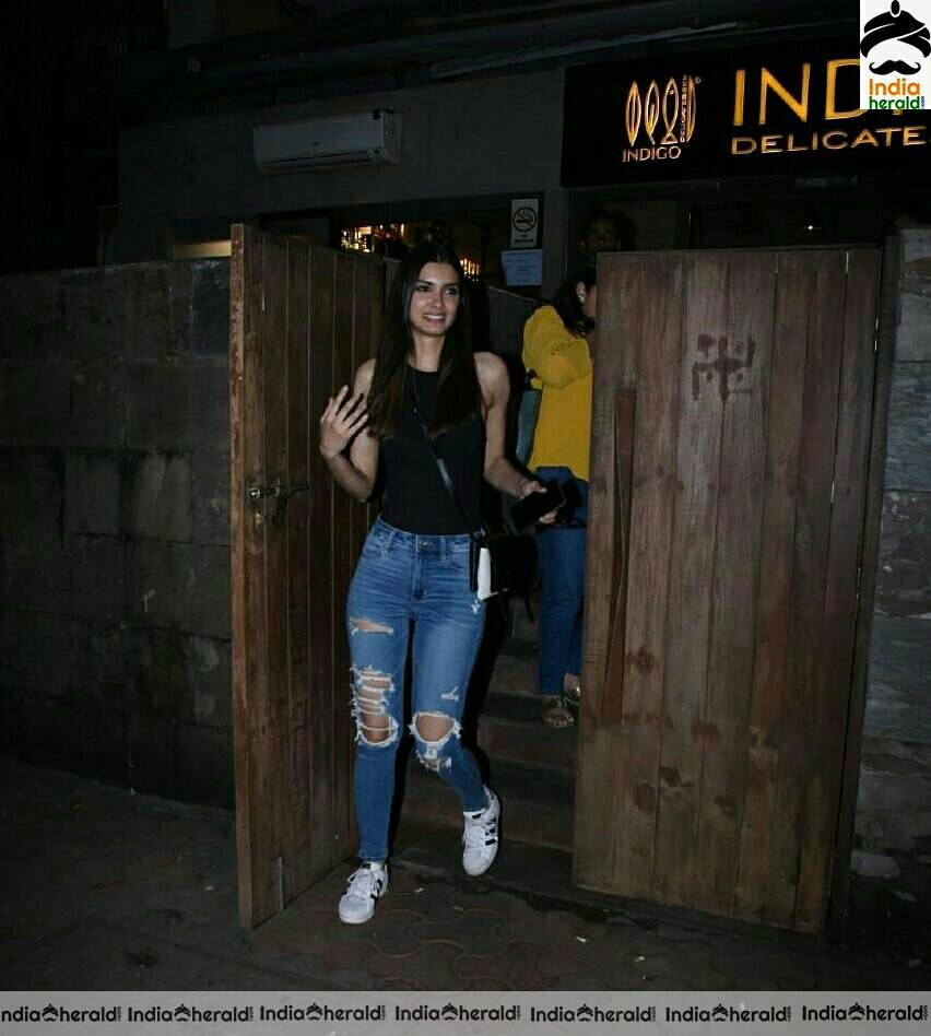 Diana Penty spotted in Torn Denim at Juhu