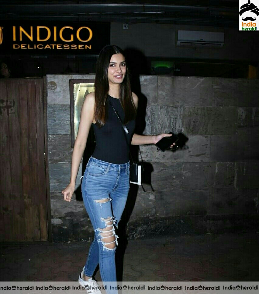 Diana Penty spotted in Torn Denim at Juhu