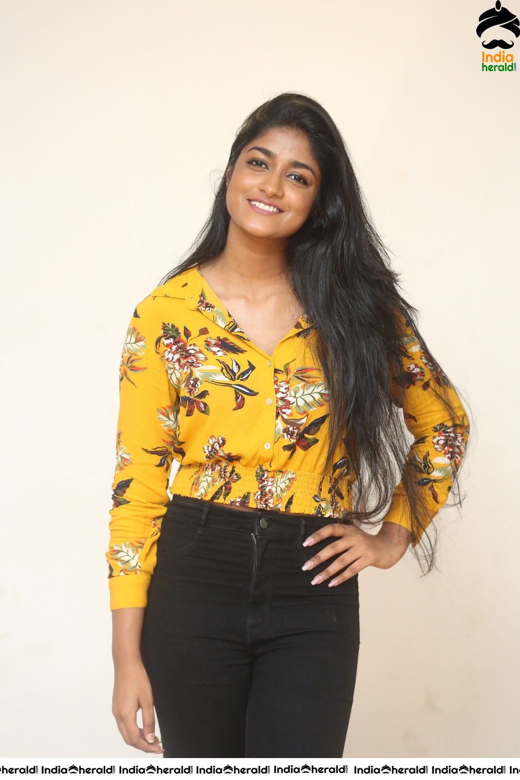 Dimple Hayathi Latest Clicks in Yellow Set 1