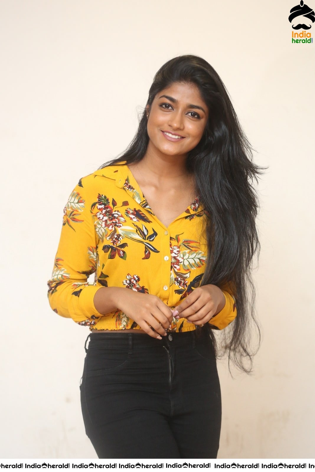 Dimple Hayathi Latest Clicks in Yellow Set 1