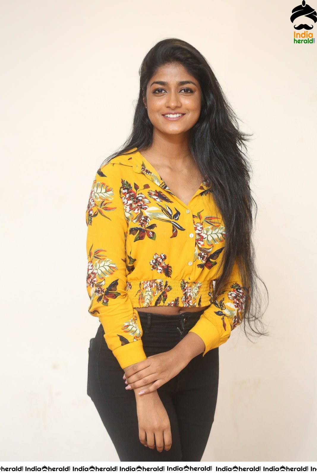 Dimple Hayathi Latest Clicks in Yellow Set 1