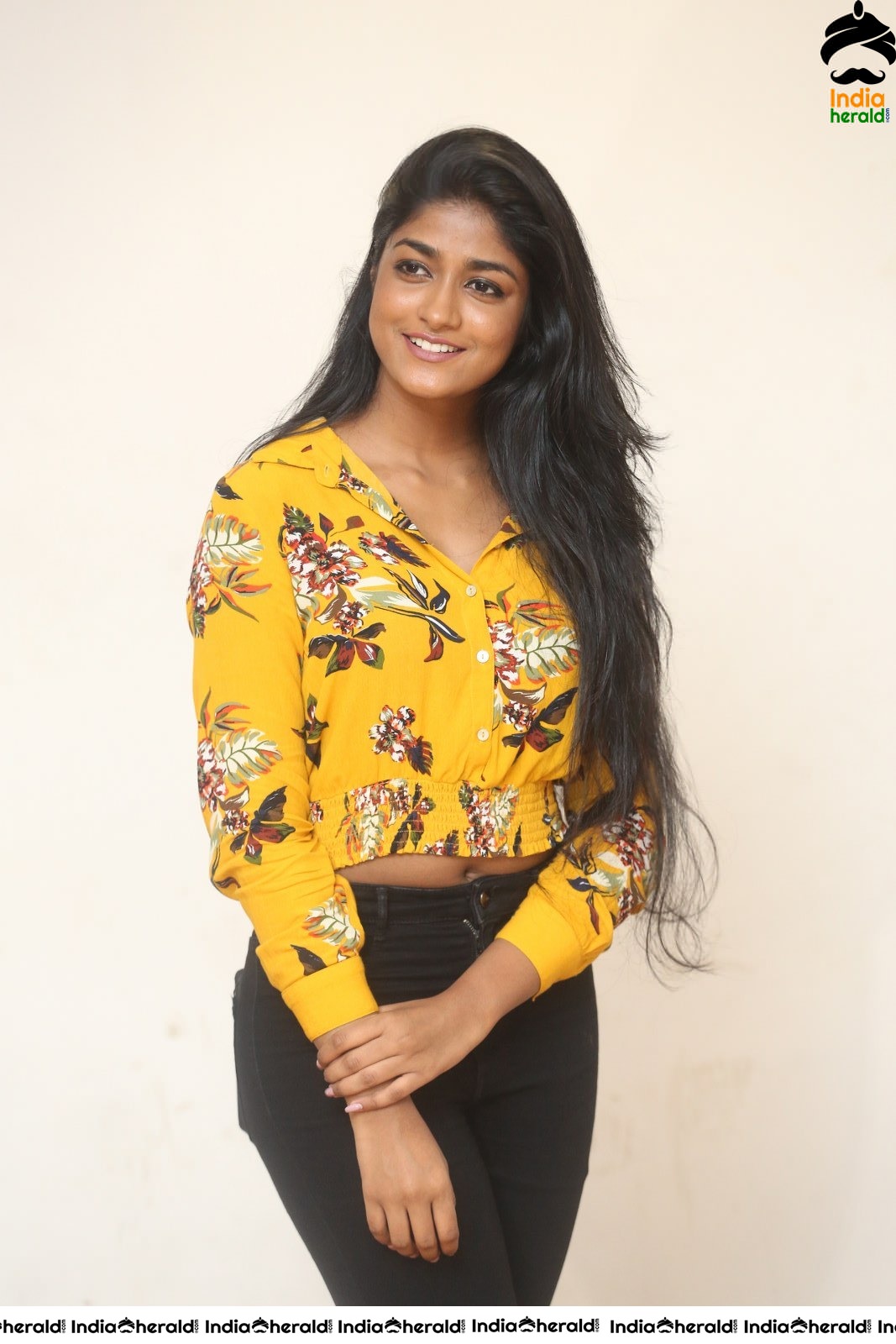 Dimple Hayathi Latest Clicks in Yellow Set 1