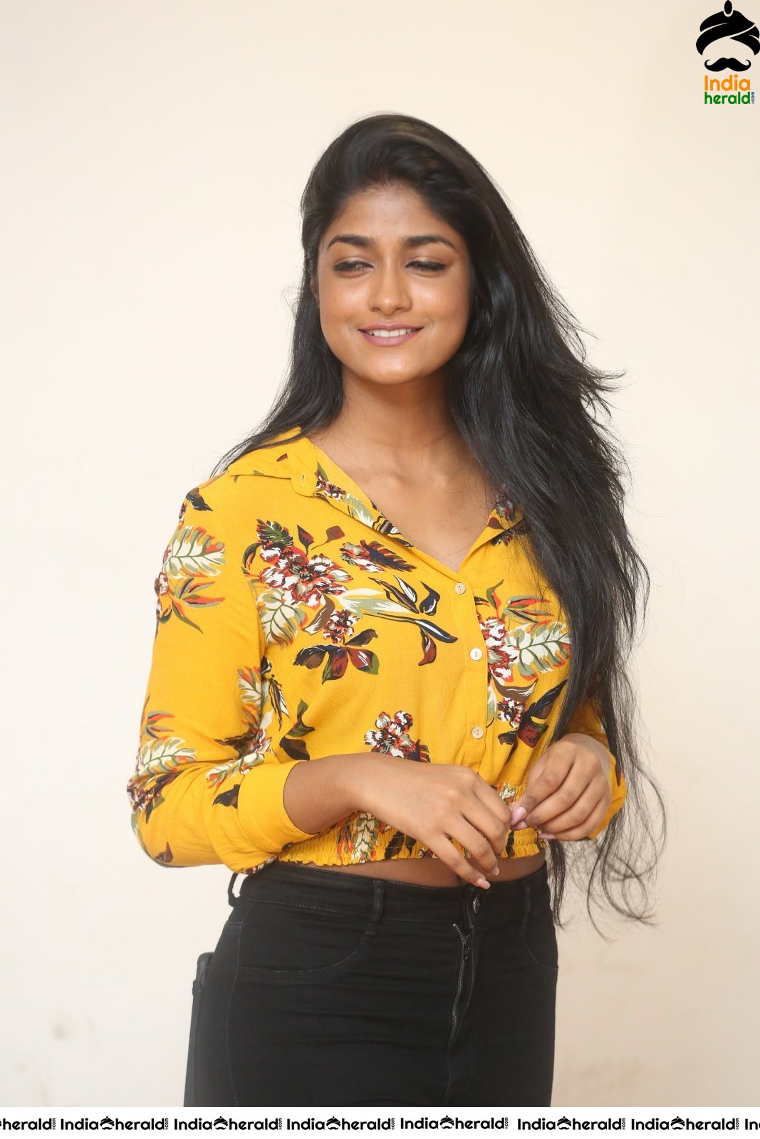 Dimple Hayathi Latest Clicks in Yellow Set 1