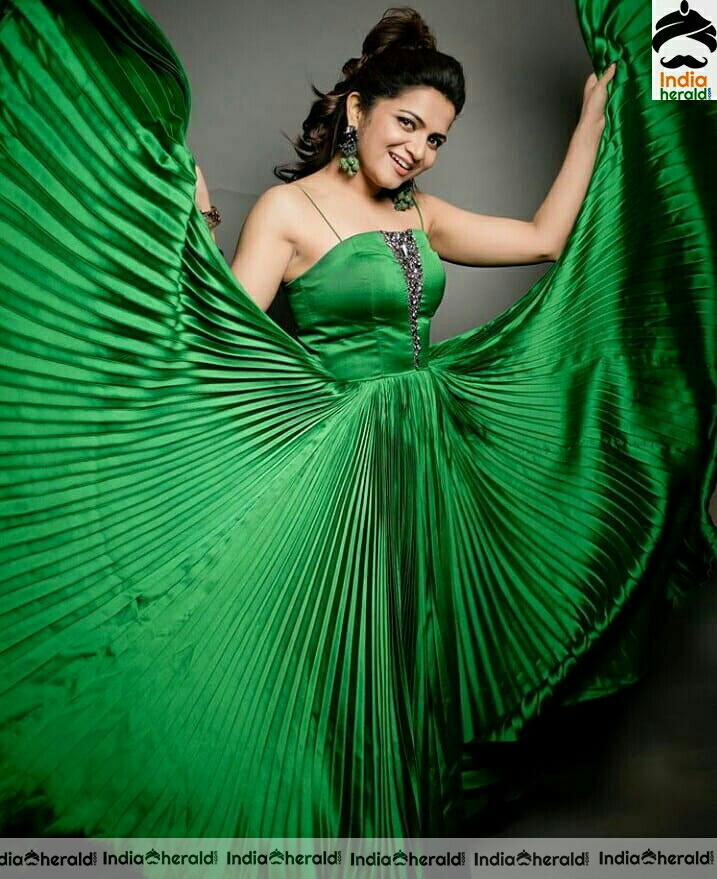 Divya Darshini Cute Green Dress Stills