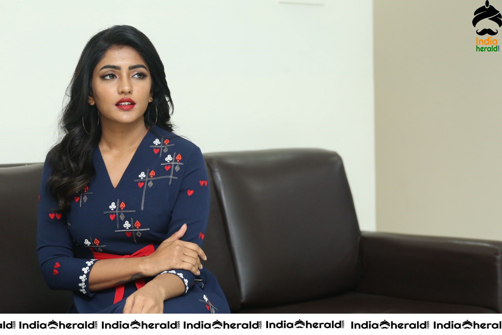 Eesha Rebba Hot in Blue during an Interview Set 1