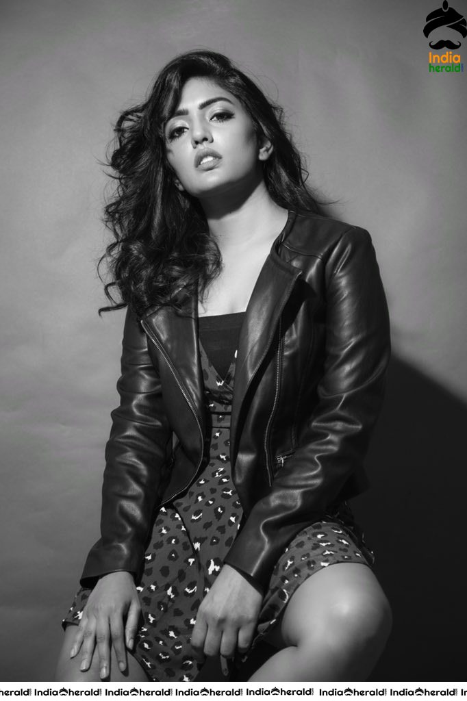 Eesha Rebba Hot Thighs Show in B and W Photoshoot