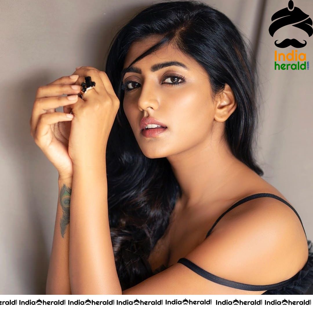Eesha Rebba Tempts Your Mood in Black Transparent Robe Exposing Inner Beauty Set 1