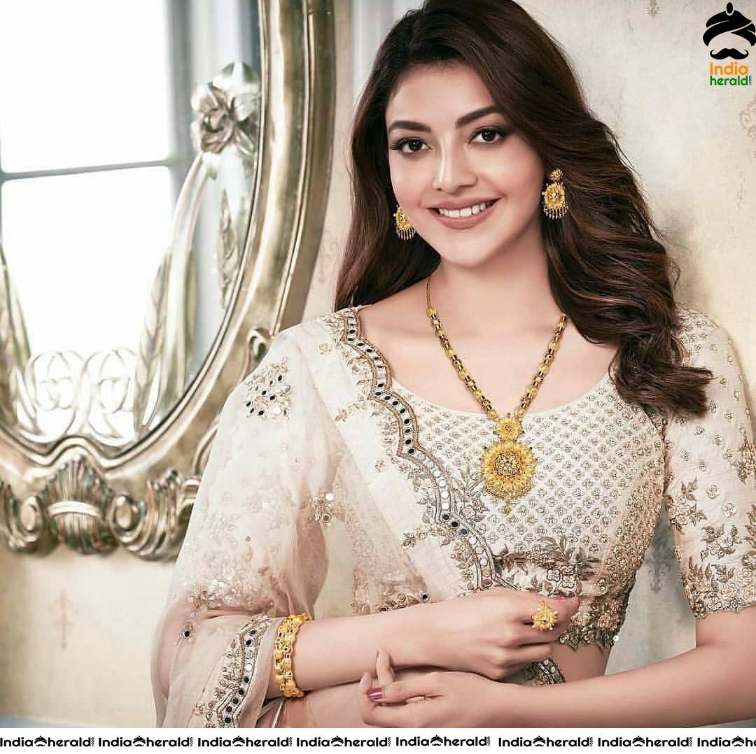 Elegant New Clicks of Kajal Aggarwal for Khazana Jewellery Ad Campaign