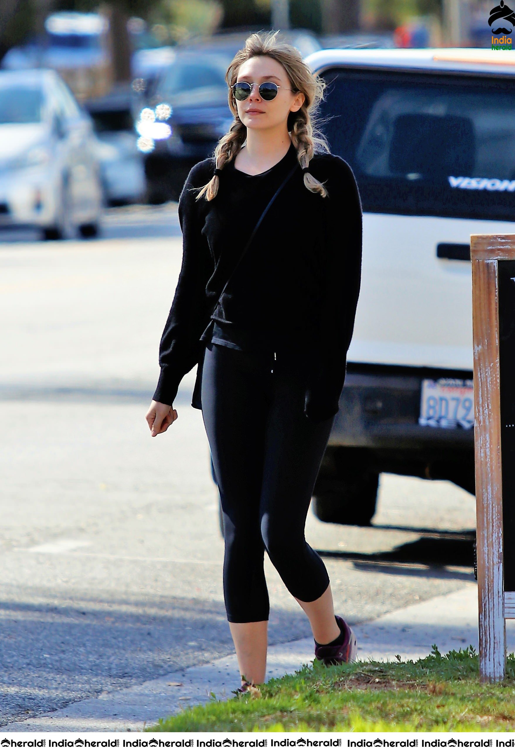 Elizabeth Olsen caught by Paparazzi while she was out in Los Angeles