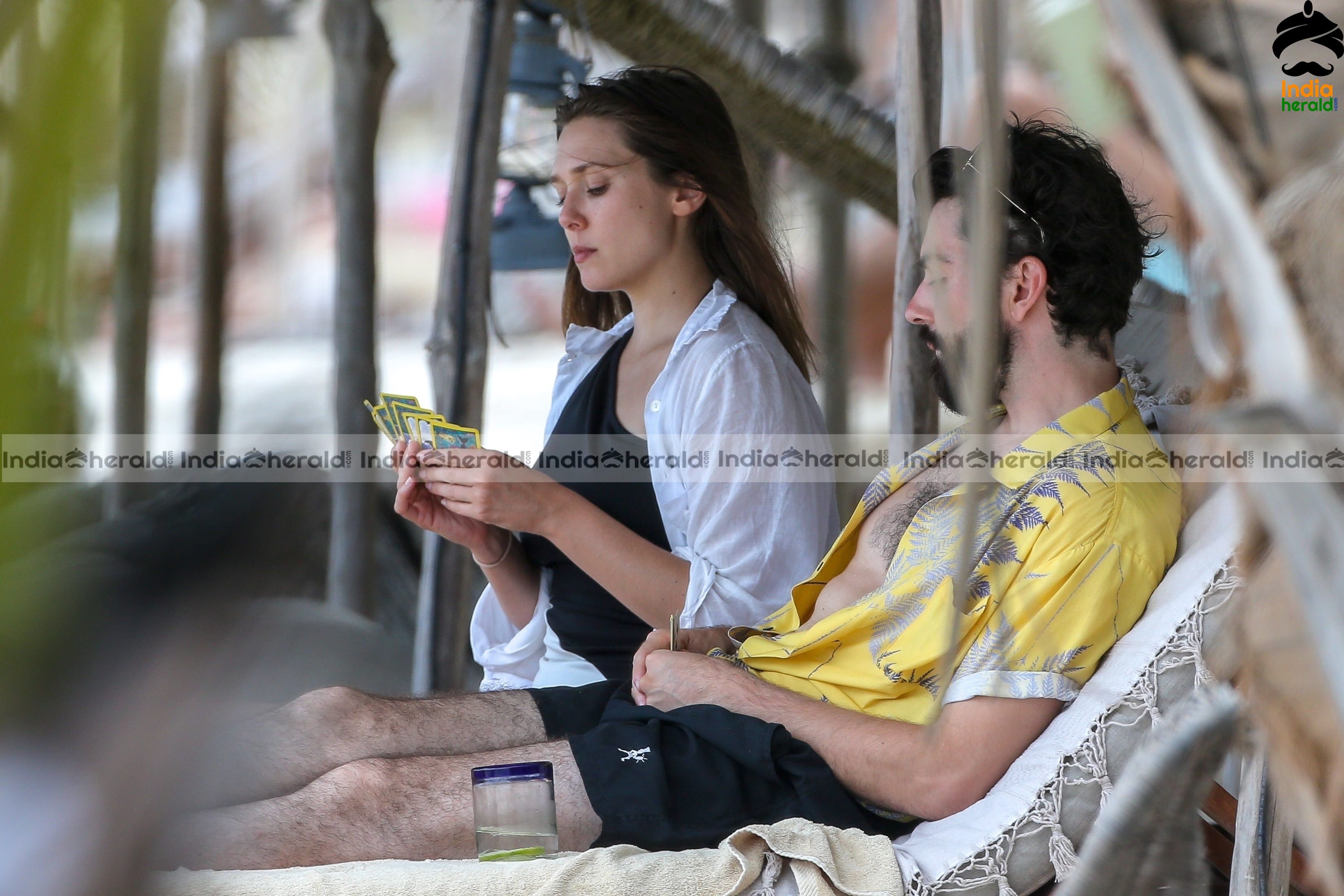 Elizabeth Olsen with her Boyfriend at a Beach in Mexico Set 2