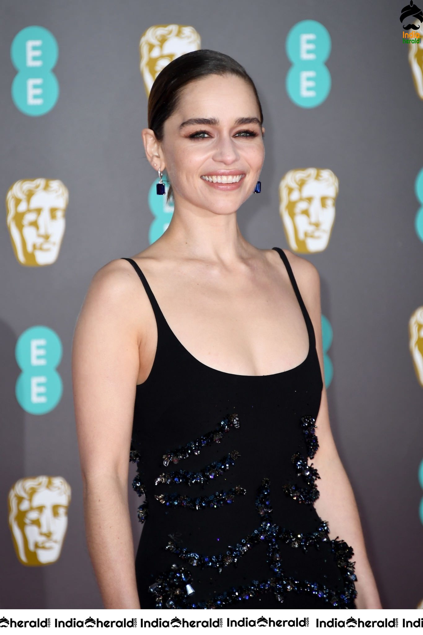Emilia Clarke at EE British Academy Film Awards in London