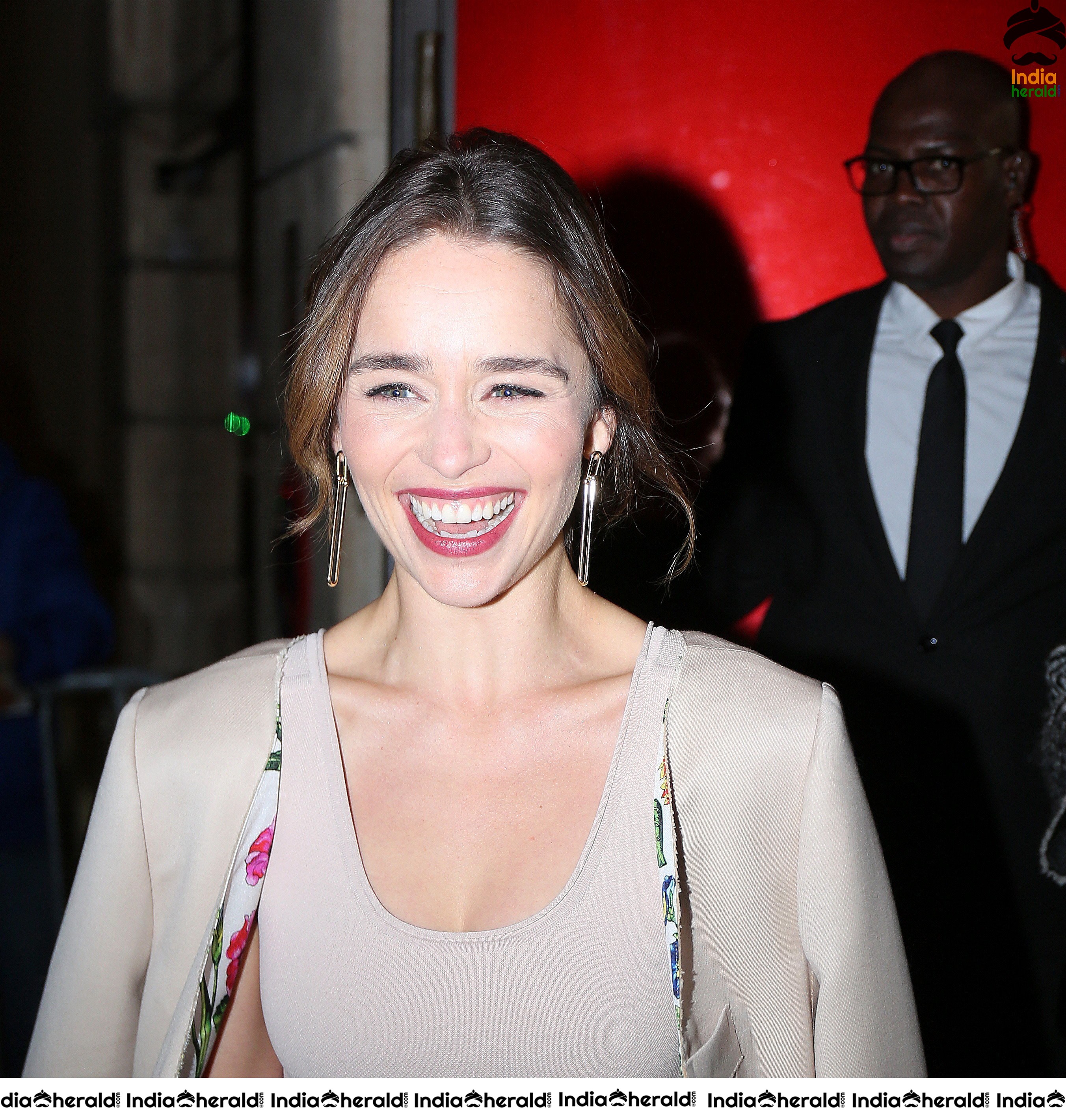 Emilia Clarke at the Premiere of Last Christmas in Paris