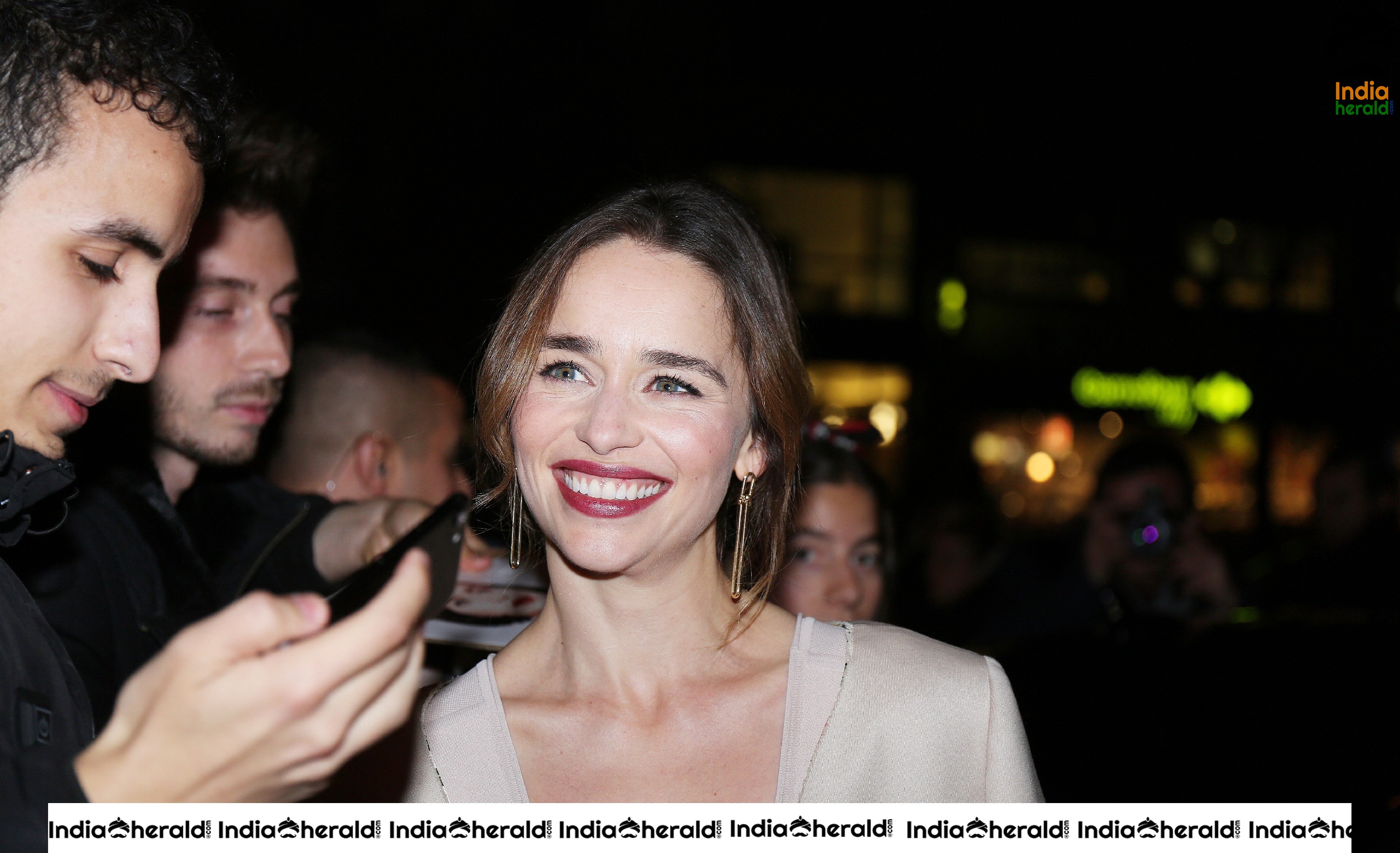 Emilia Clarke at the Premiere of Last Christmas in Paris