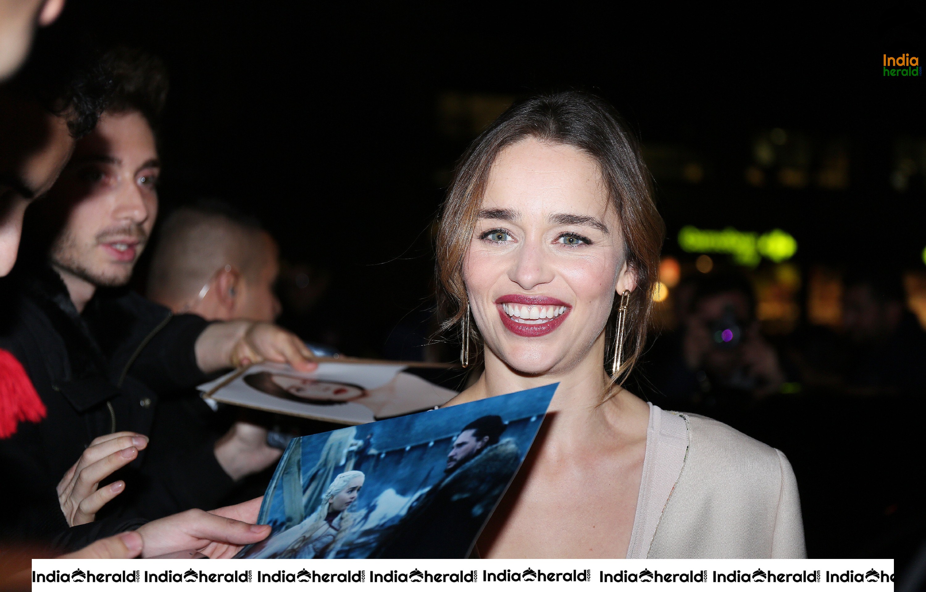 Emilia Clarke at the Premiere of Last Christmas in Paris