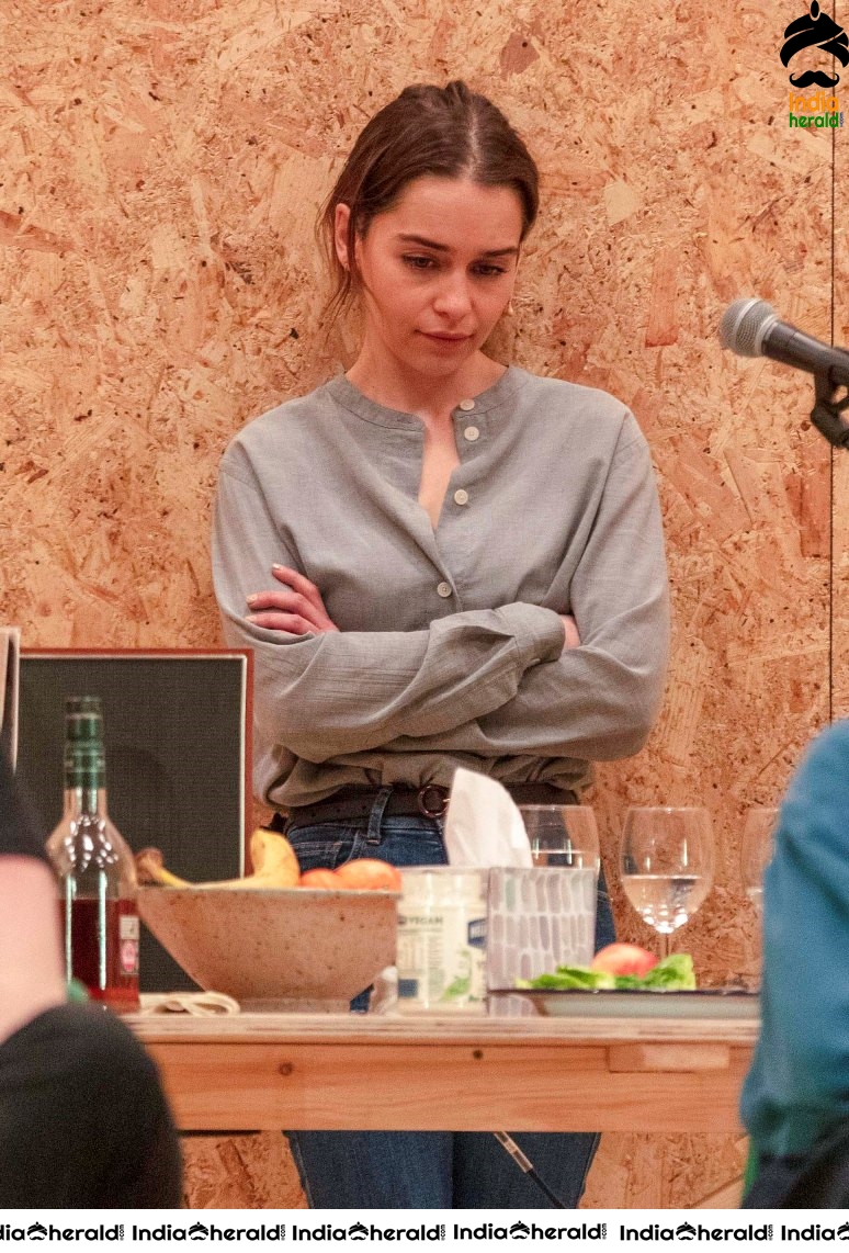 Emilia Clarke performing at The Seagull in London