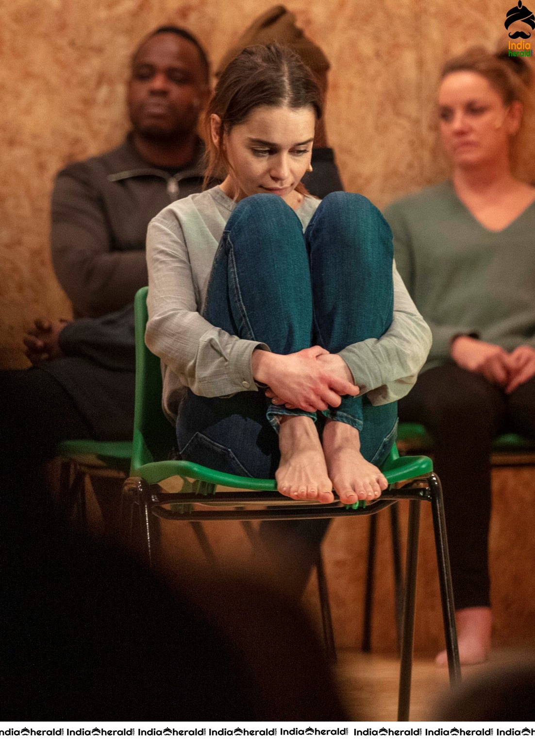 Emilia Clarke performing at The Seagull in London