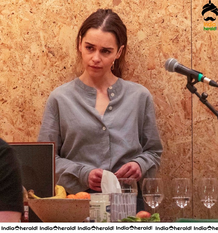 Emilia Clarke performing at The Seagull in London