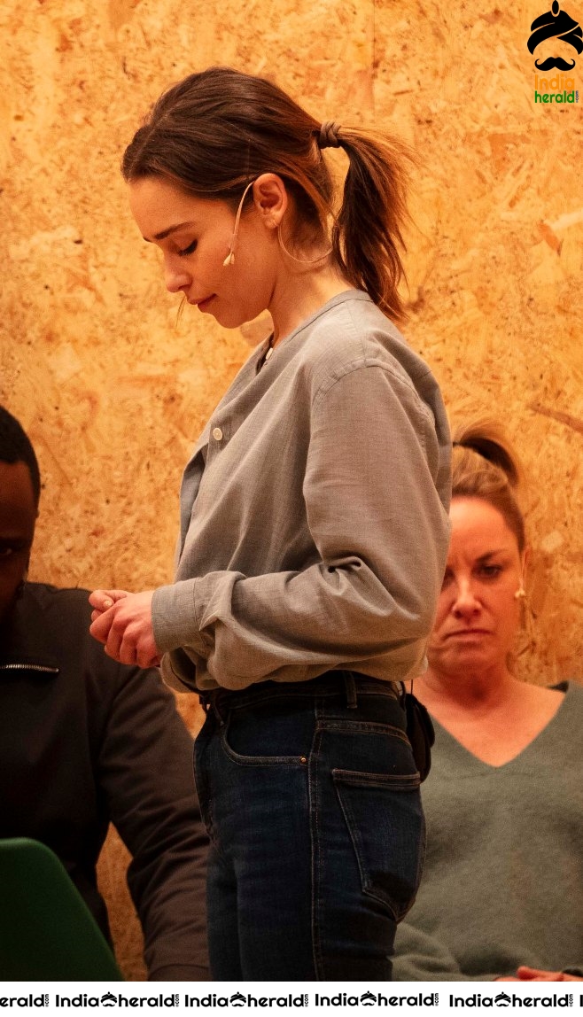 Emilia Clarke performing at The Seagull in London