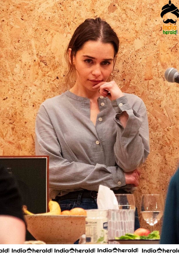 Emilia Clarke performing at The Seagull in London